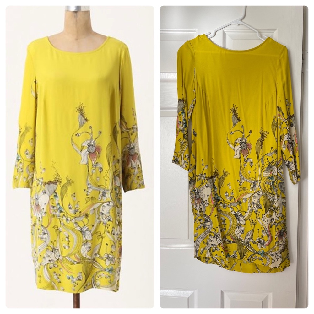 Anthropologie Rutzou Blooming Whin Dress